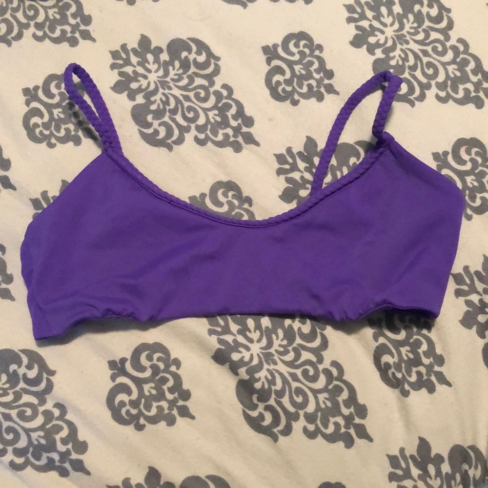 Purple bikini top